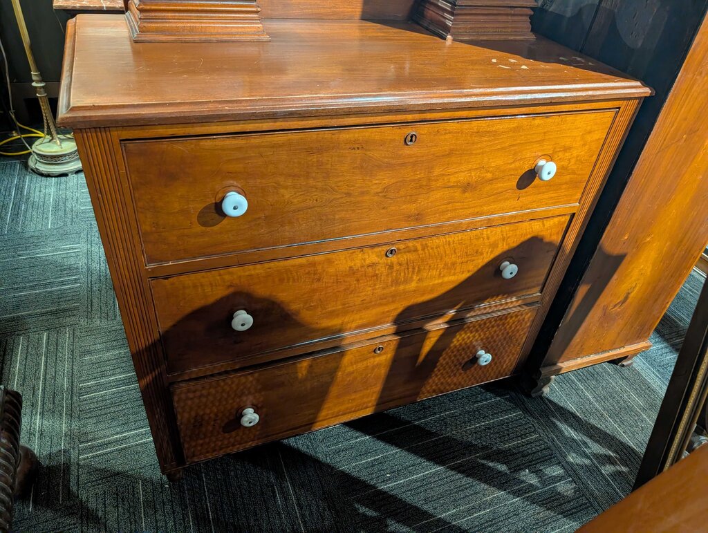 Victorian Dresser With Mirror