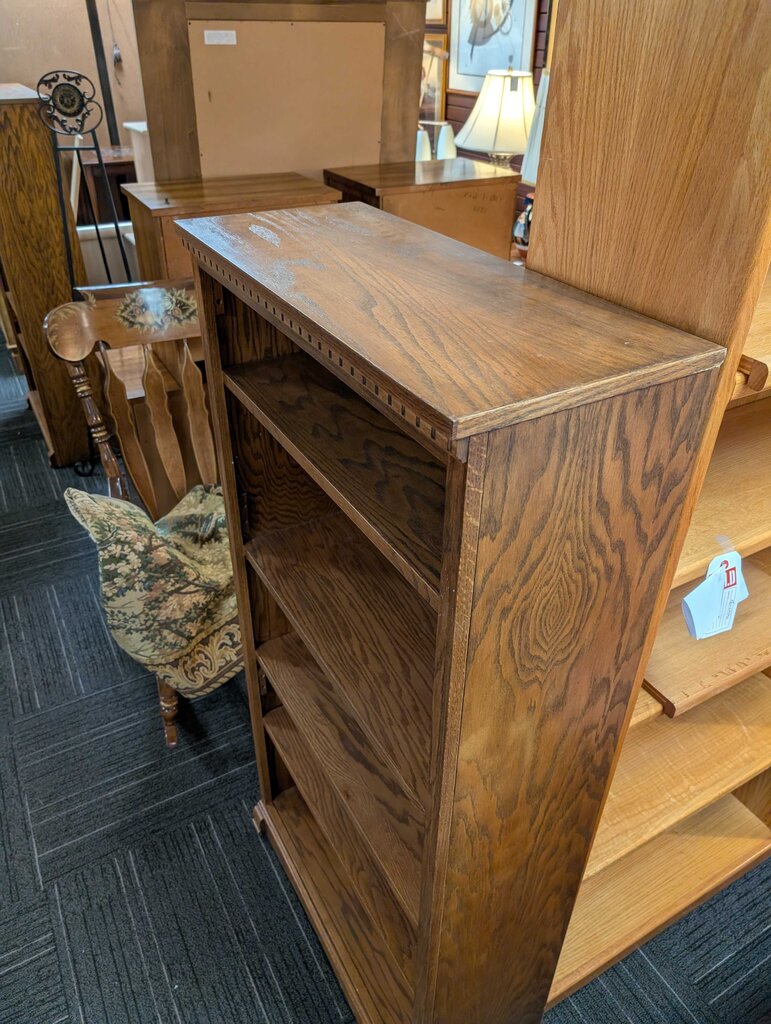 Oak Finish Bookshelf