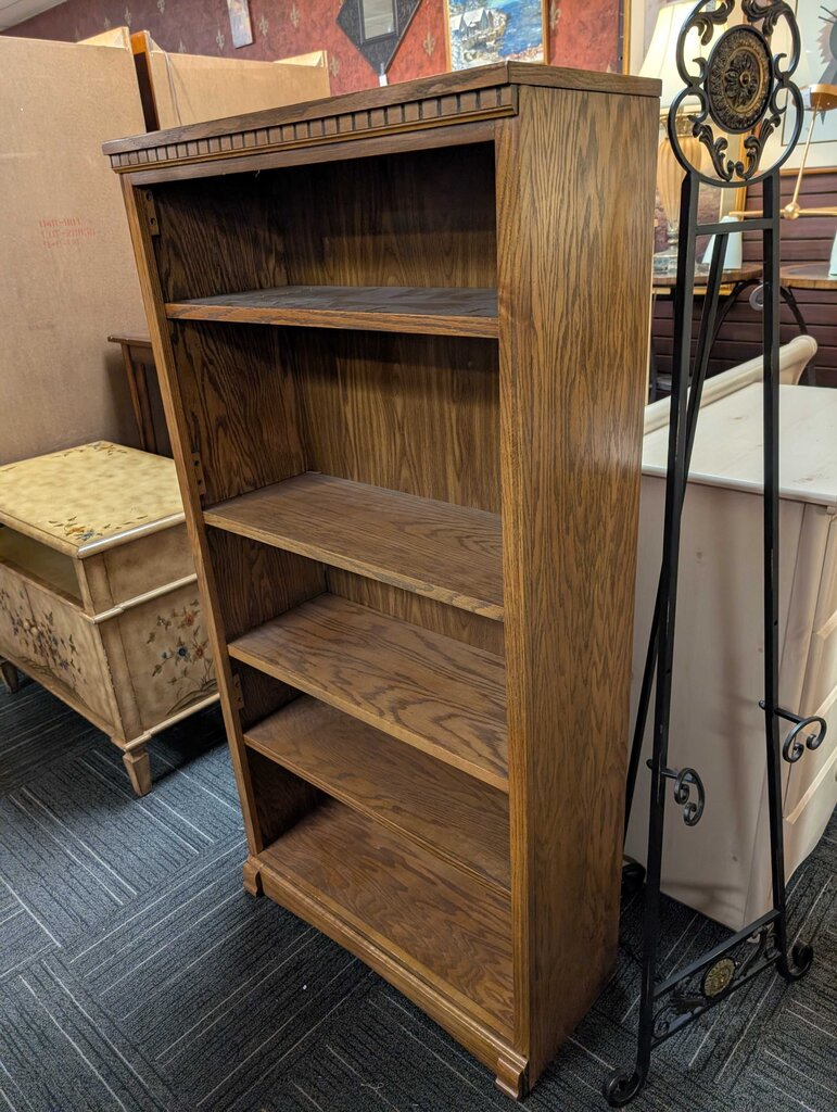 Oak Finish Bookshelf