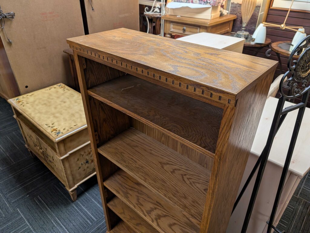 Oak Finish Bookshelf