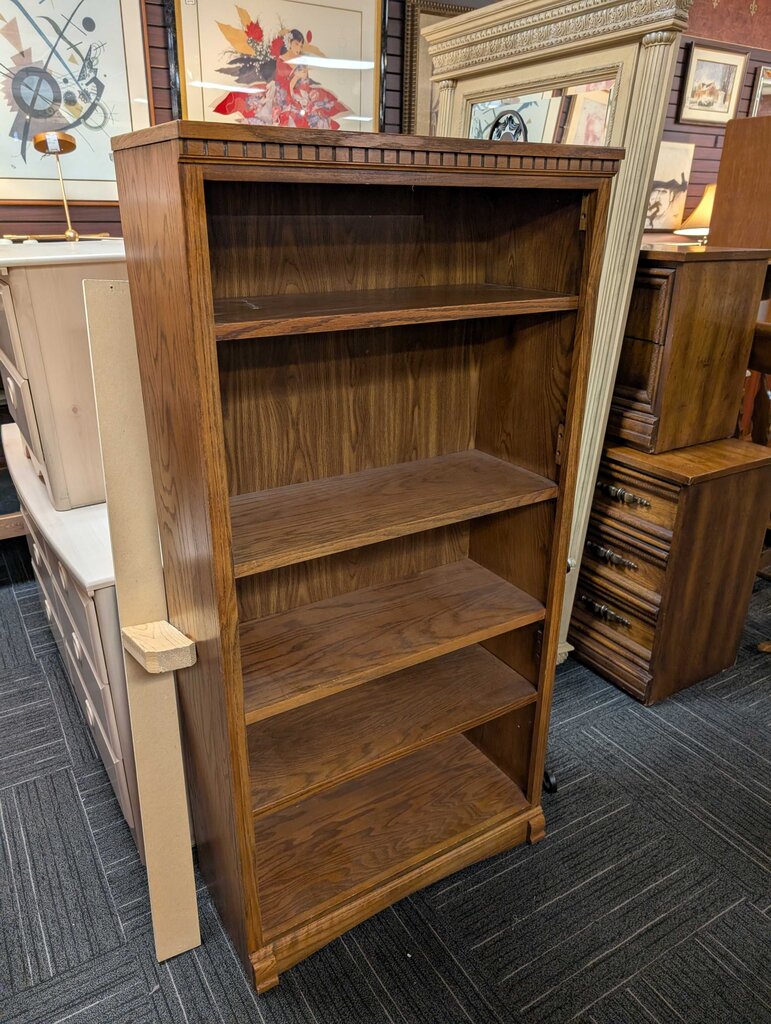 Oak Finish Bookshelf