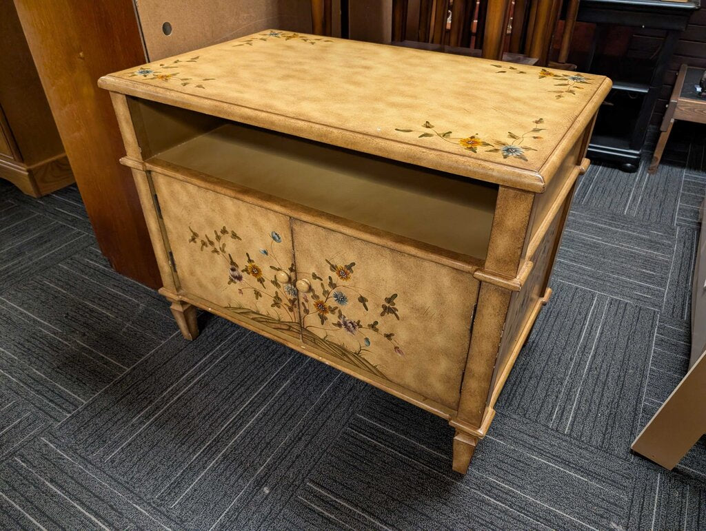 Paint Decorated Two Door Cabinet
