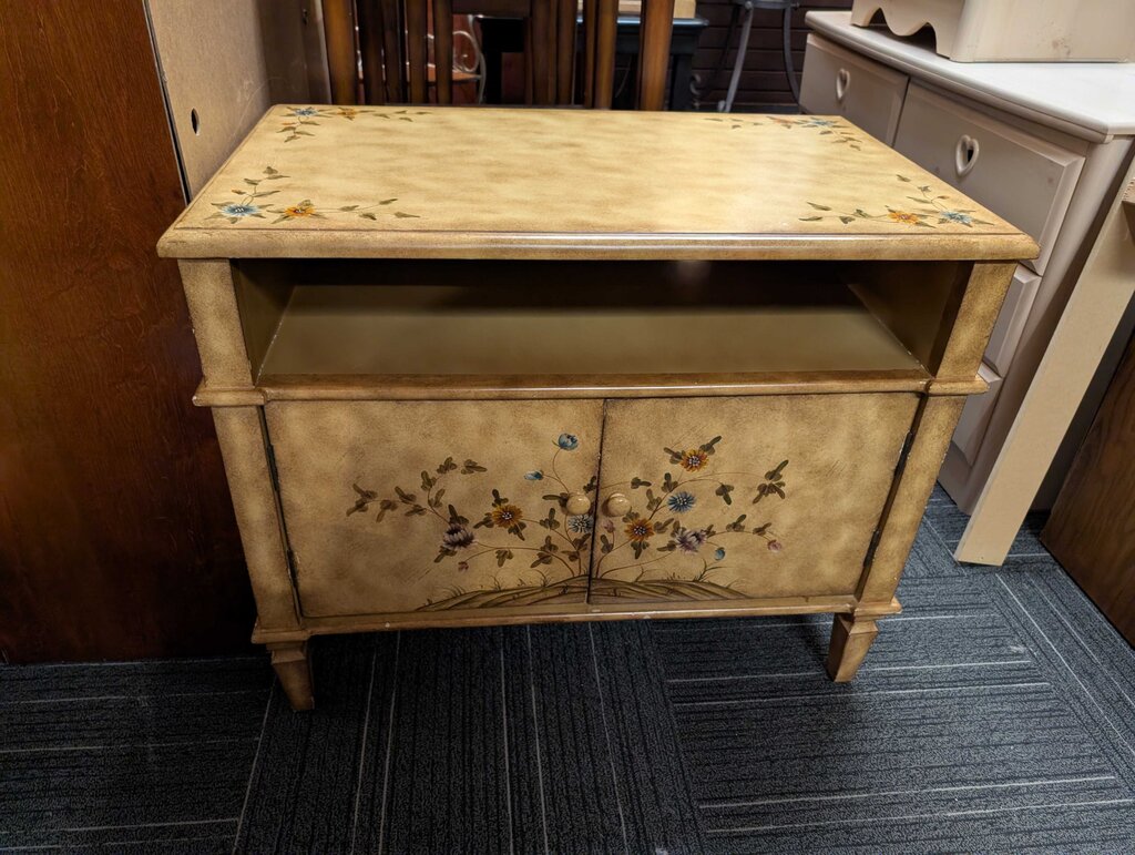 Paint Decorated Two Door Cabinet
