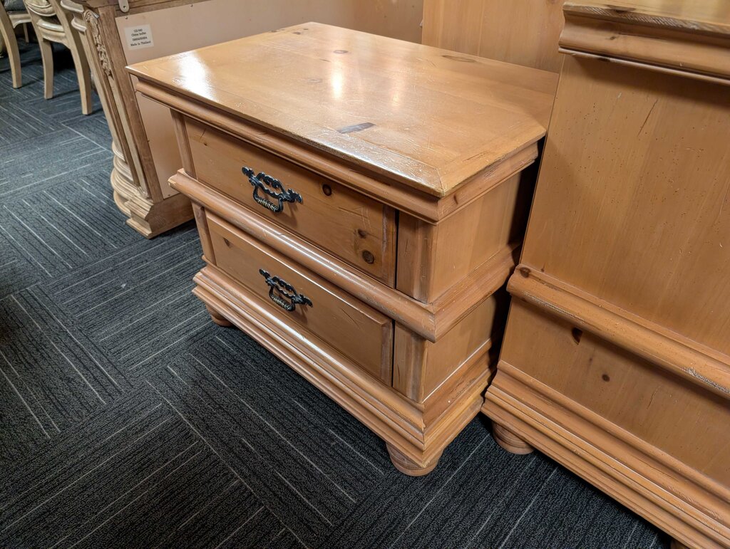 Knotty Pine Finish Nightstand