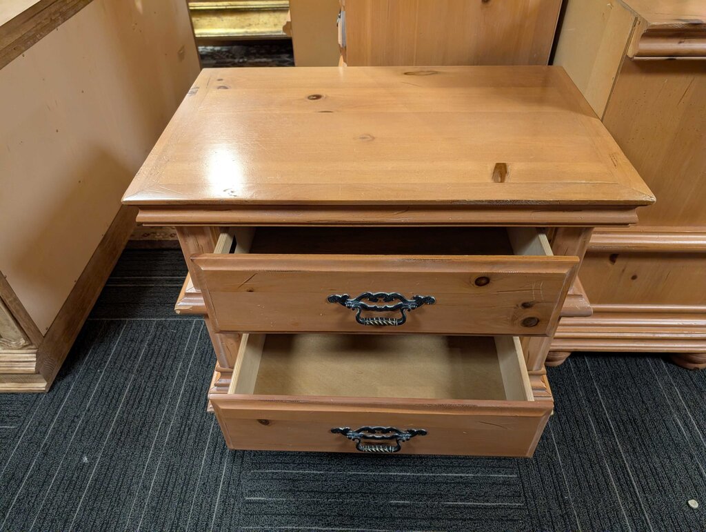 Knotty Pine Finish Nightstand