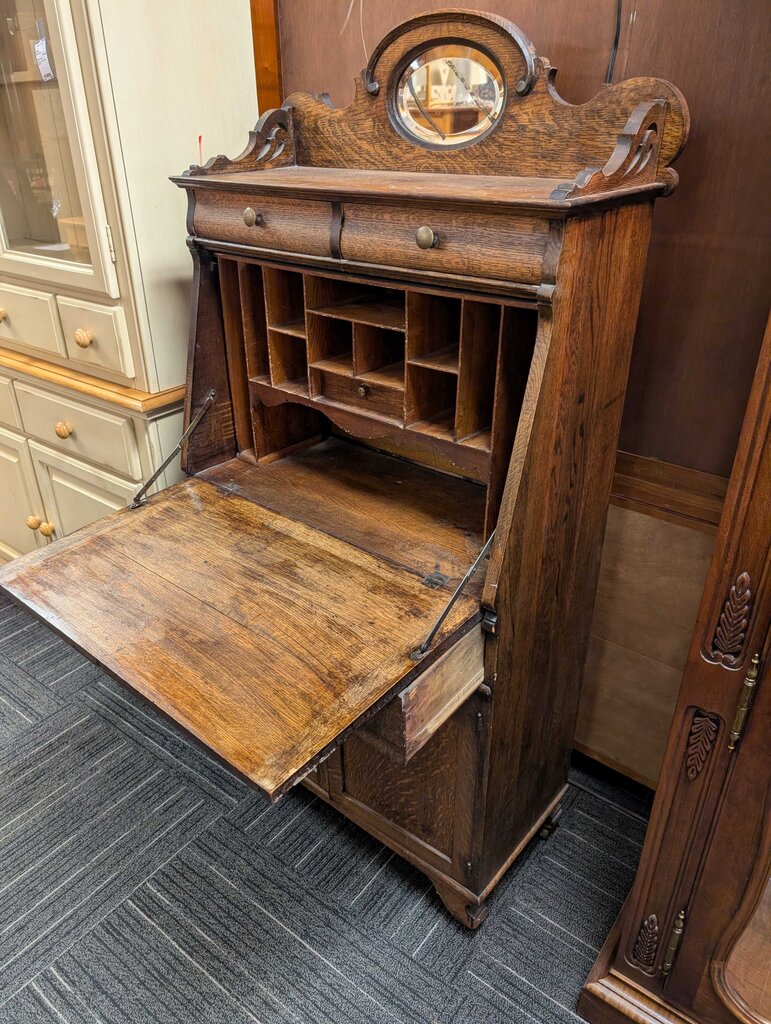 Oak Antique Drop Front Desk