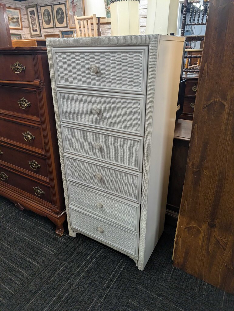 Wicker Front Lingerie Chest