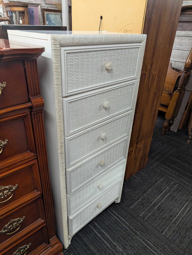 Wicker Front Lingerie Chest