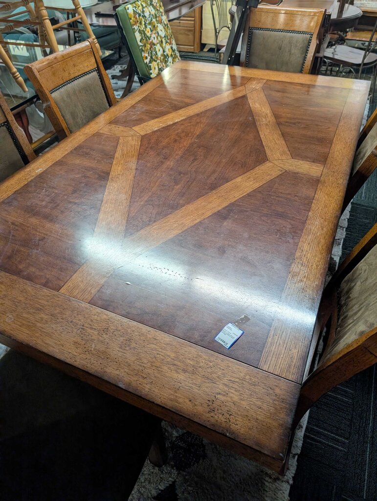 Modern Table With Six Chairs (cushions need cleaning)