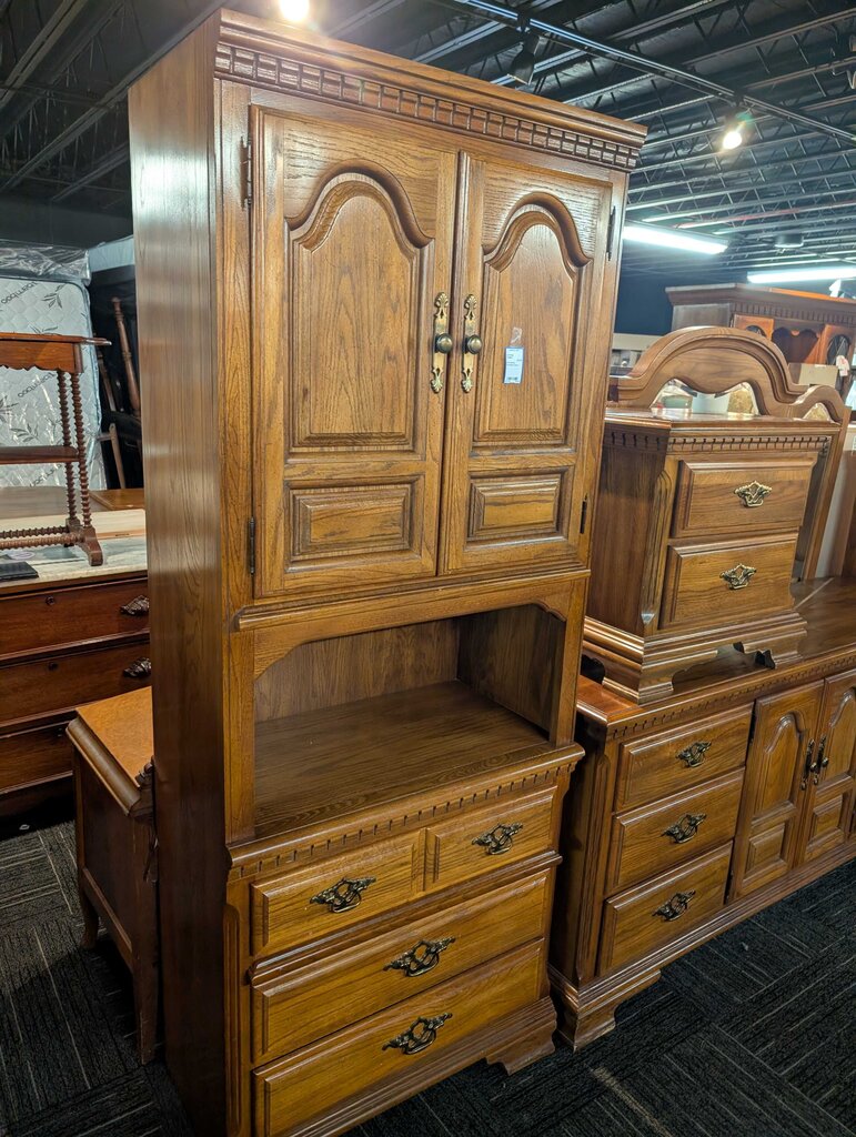 Oak Media Cabinet
