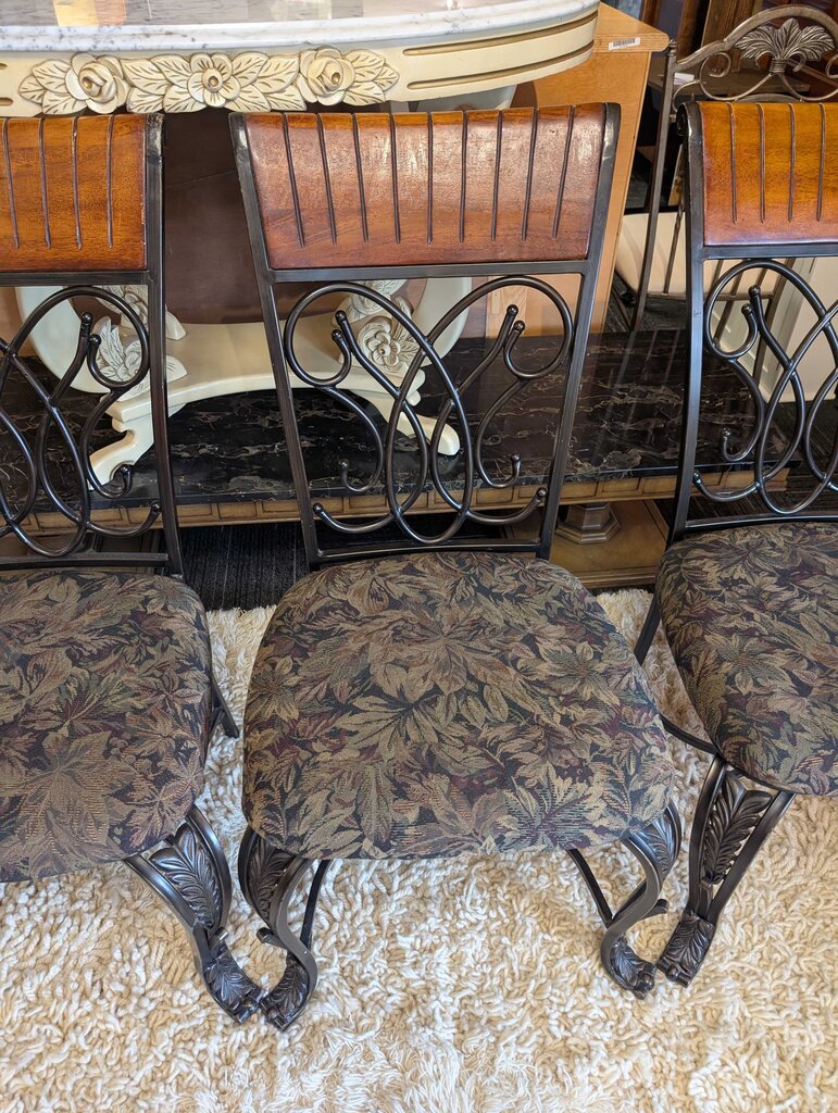 Four Metal Kitchen Chairs