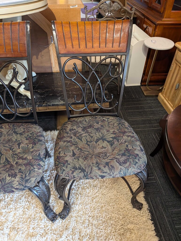 Four Metal Kitchen Chairs