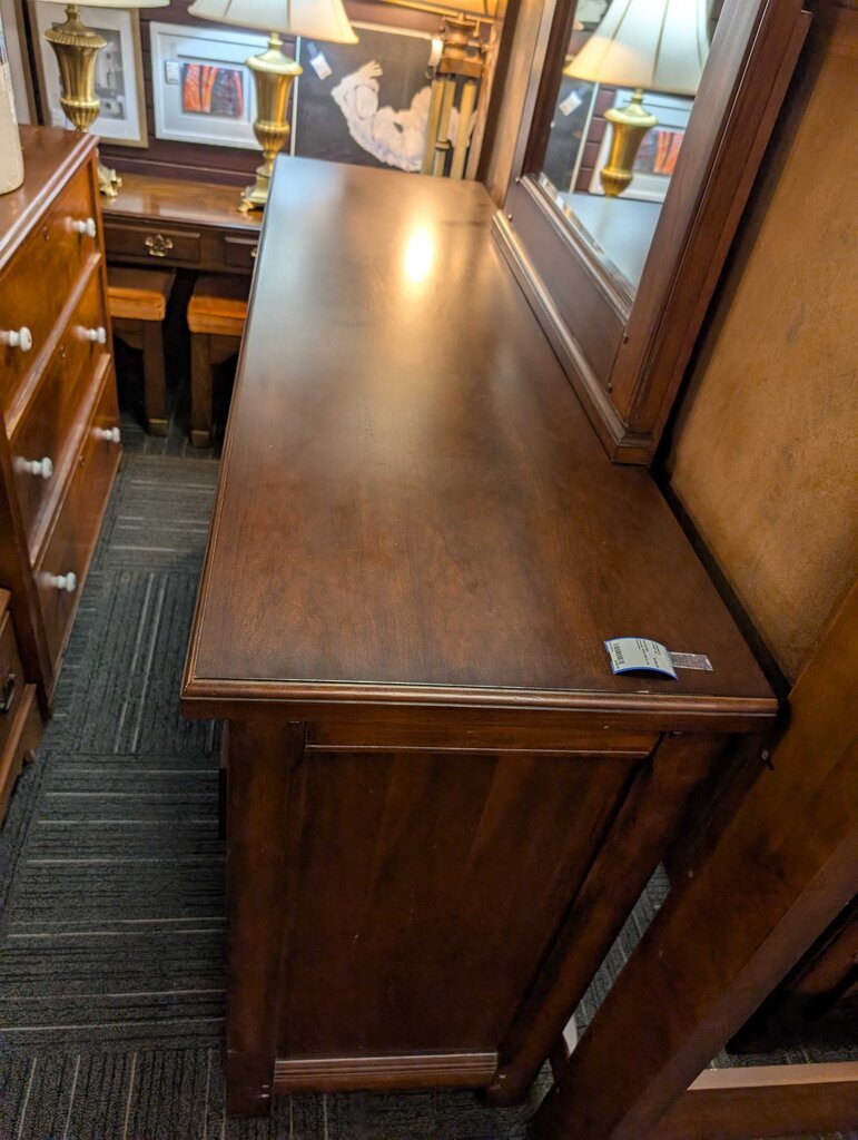 Dresser With Mirror By Klaussner