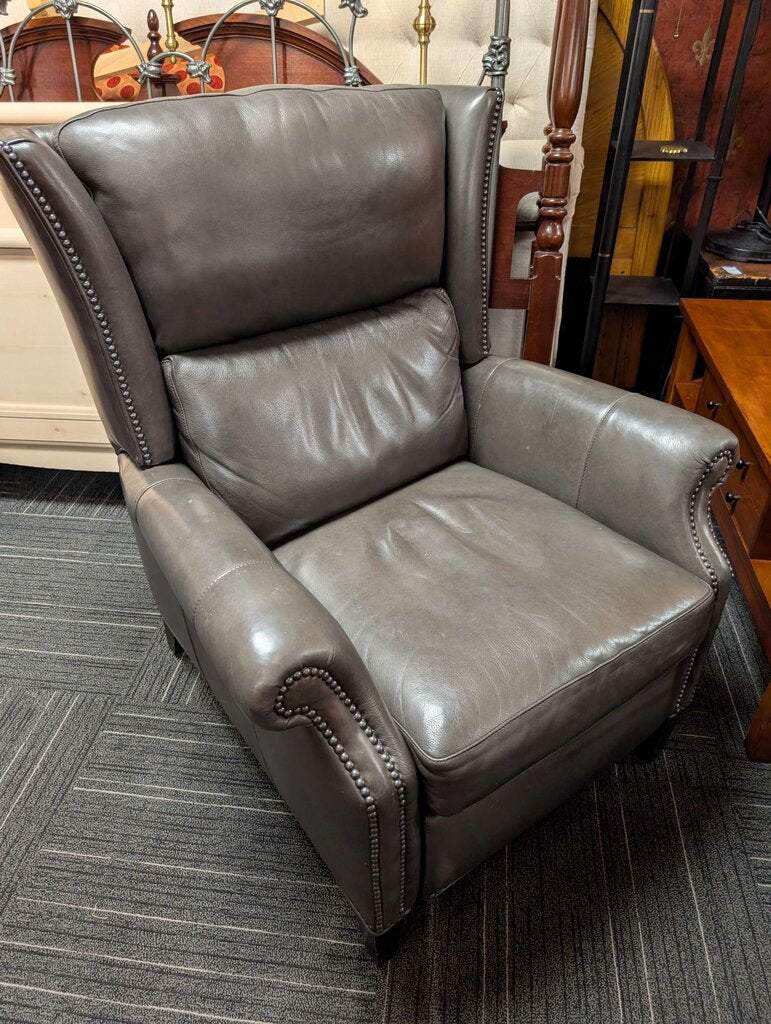 Leather Wingback Recliner By Hancock And Moore