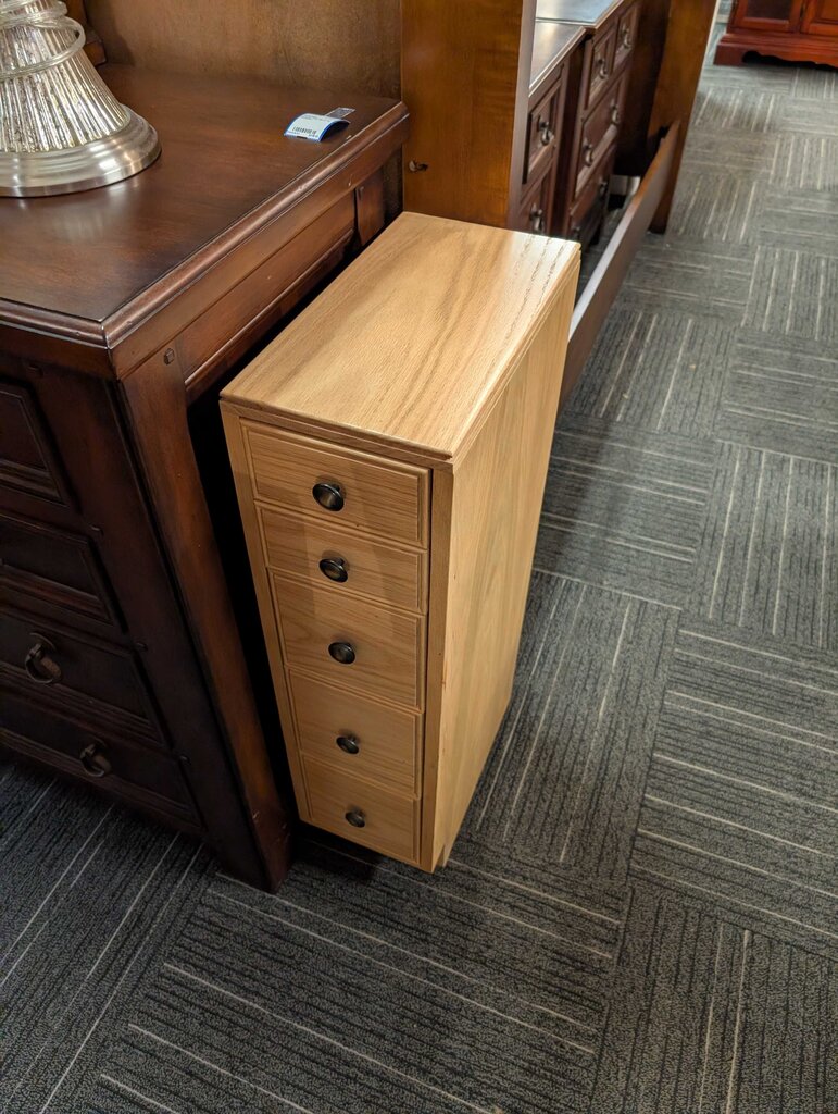 Narrow Five Drawer Cabinet