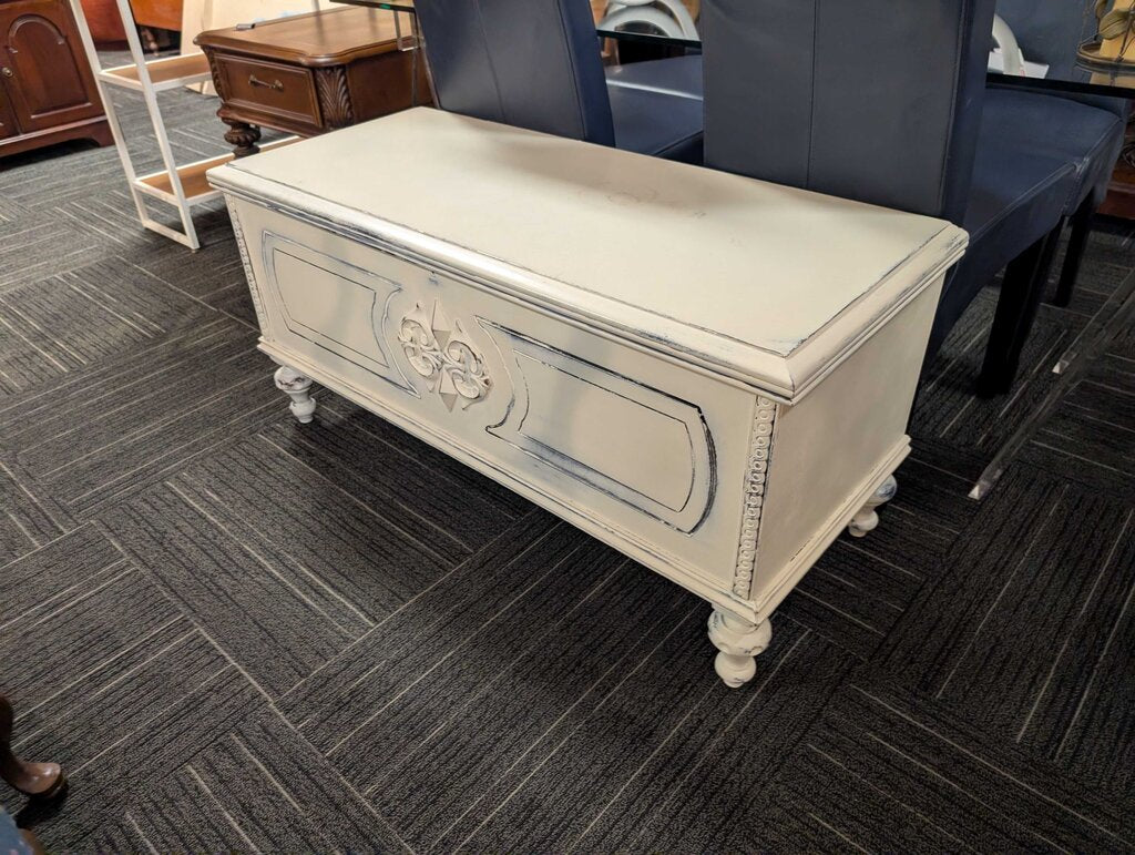 Distressed Cedar Blanket Chest