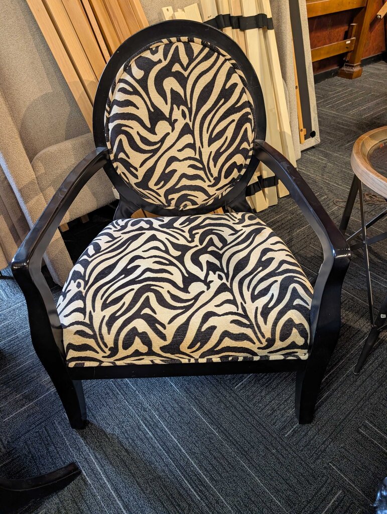 Animal Print Armchair