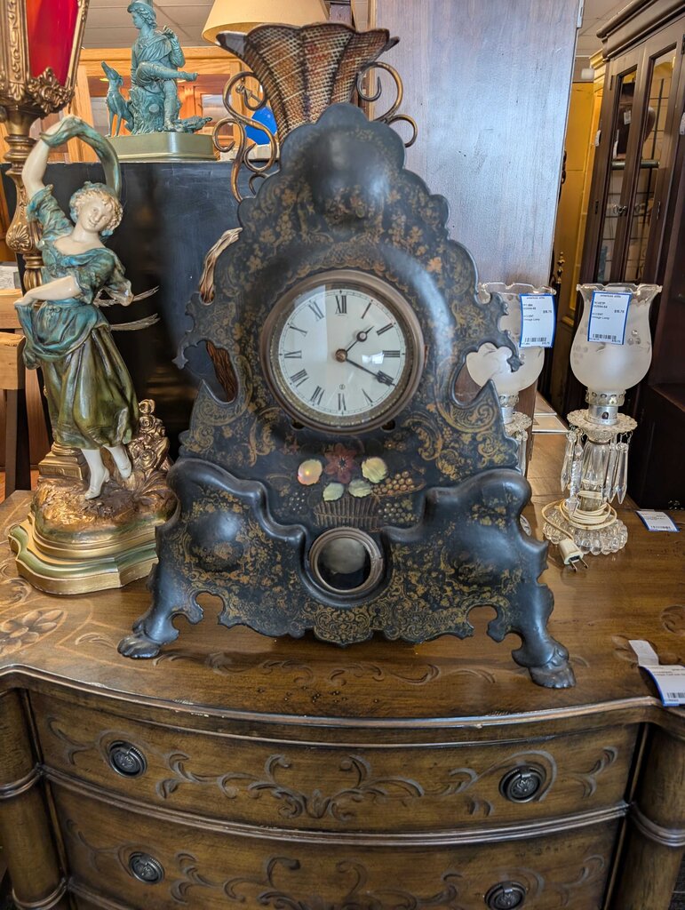 Antique Cast Iron Clock