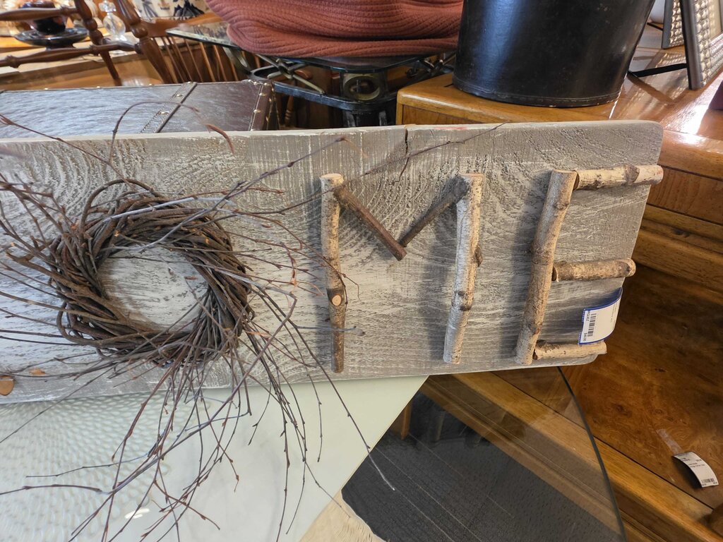 Rustic Craftsman Made Distressed Wood Plank Welcome Sign