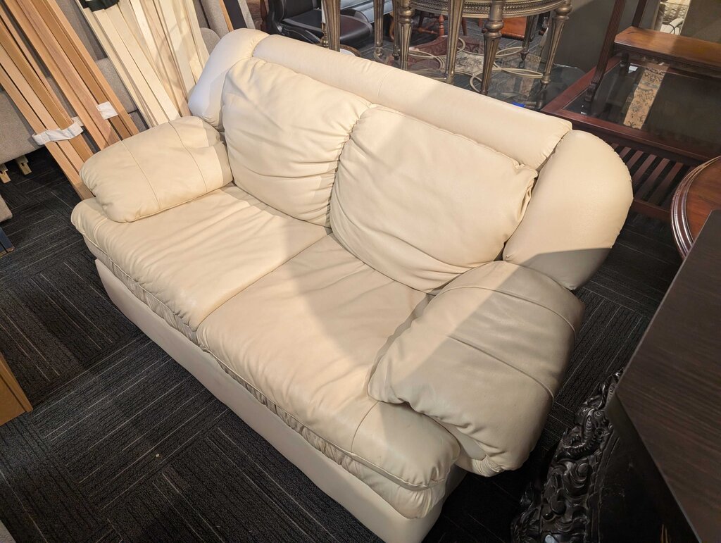 Vintage Leather Loveseat