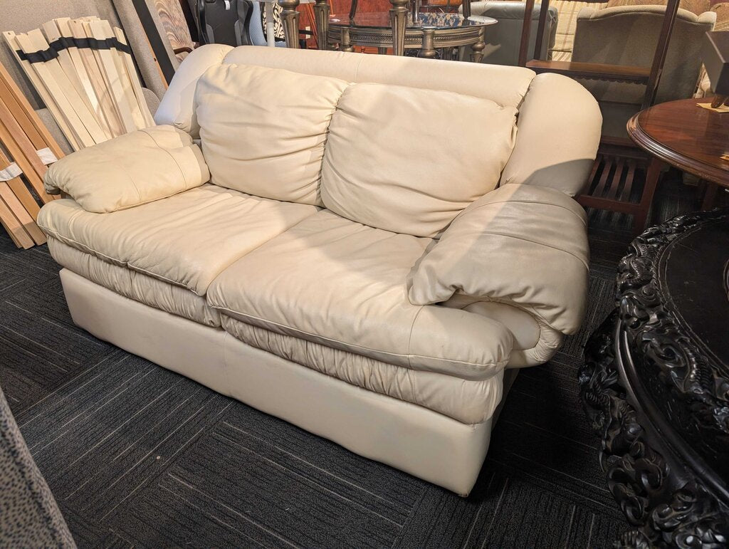 Vintage Leather Loveseat