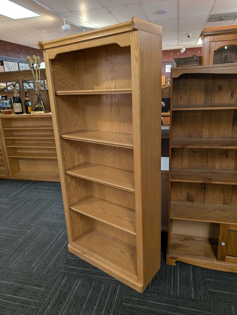 Oak Finish Bookshelf