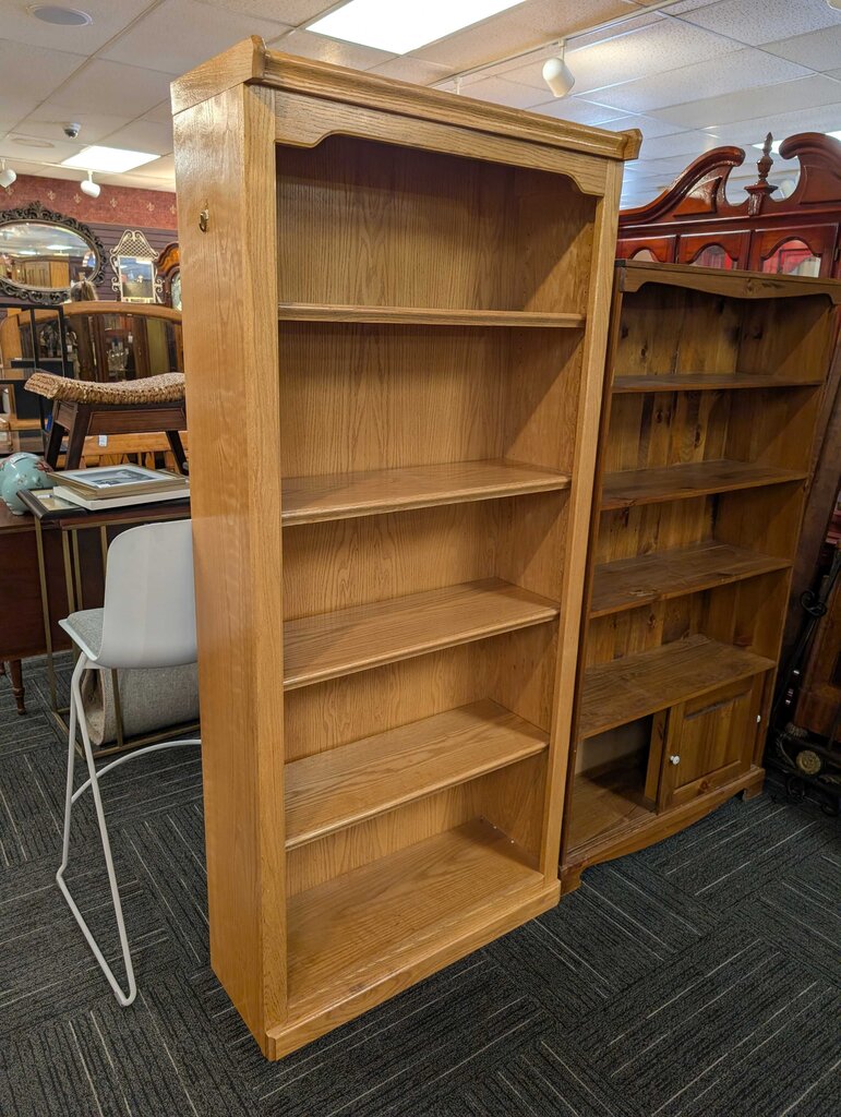 Oak Finish Bookshelf