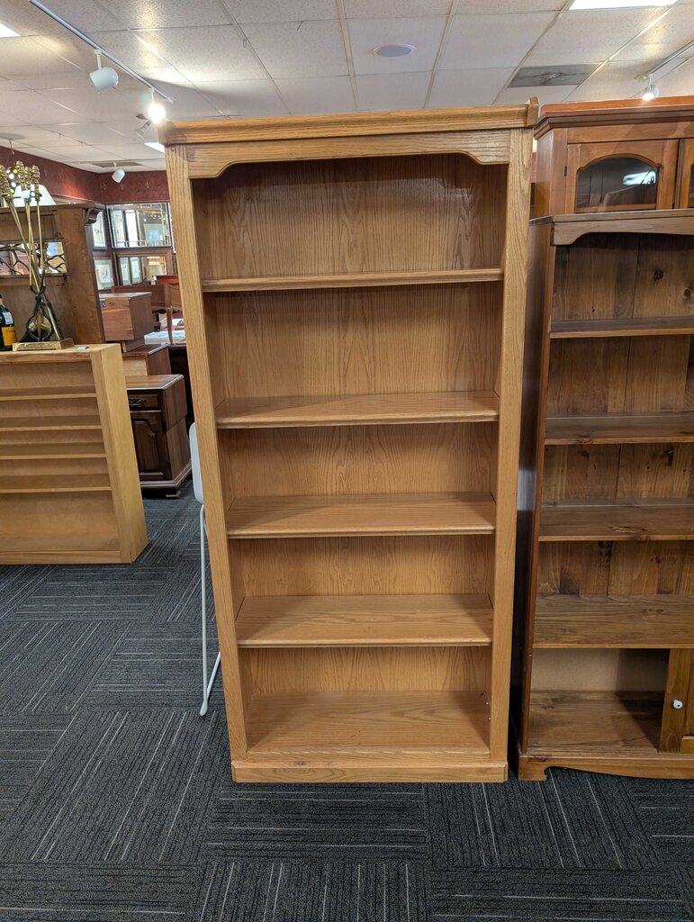 Oak Finish Bookshelf