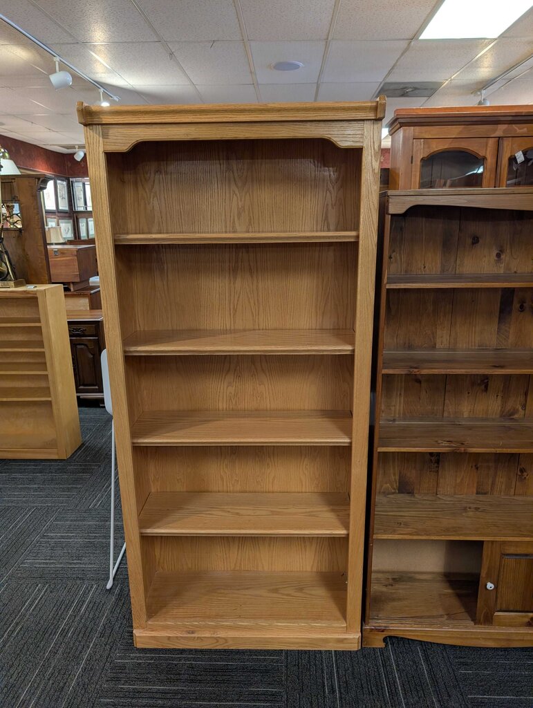 Oak Finish Bookshelf