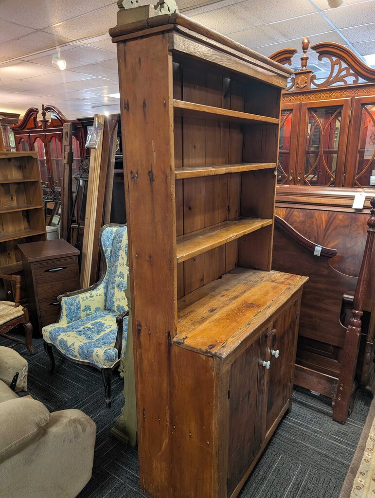 Antique Primitive Two Door Cupboard