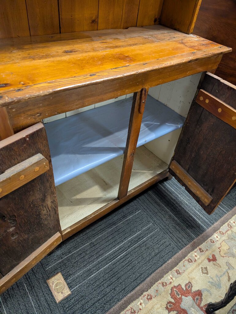 Antique Primitive Two Door Cupboard