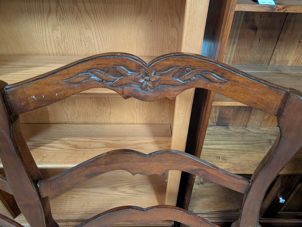 Country French Rush Seat Bench