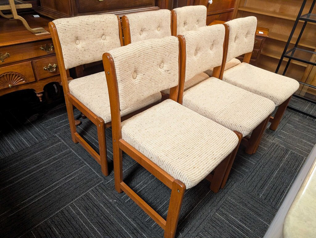 Six Danish Style Chairs