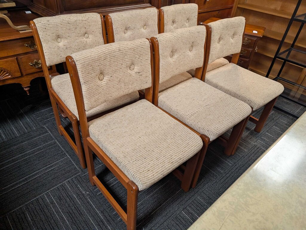 Six Danish Style Chairs