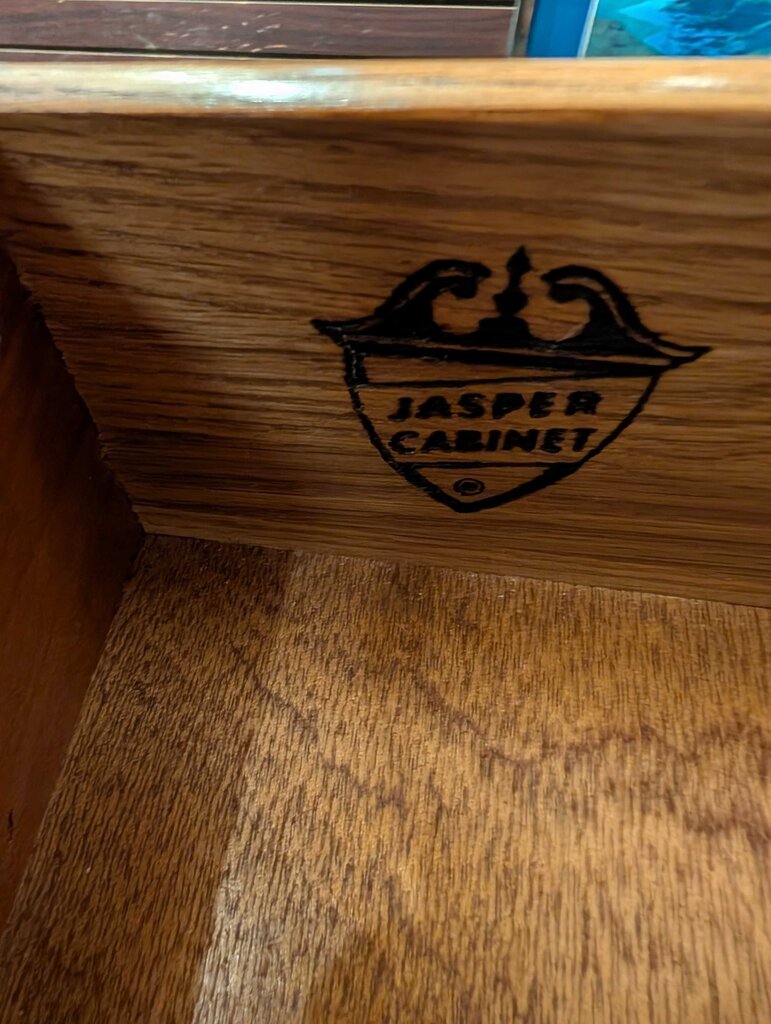 Georgian Block-front Cherry Desk / Bookcase by Jasper