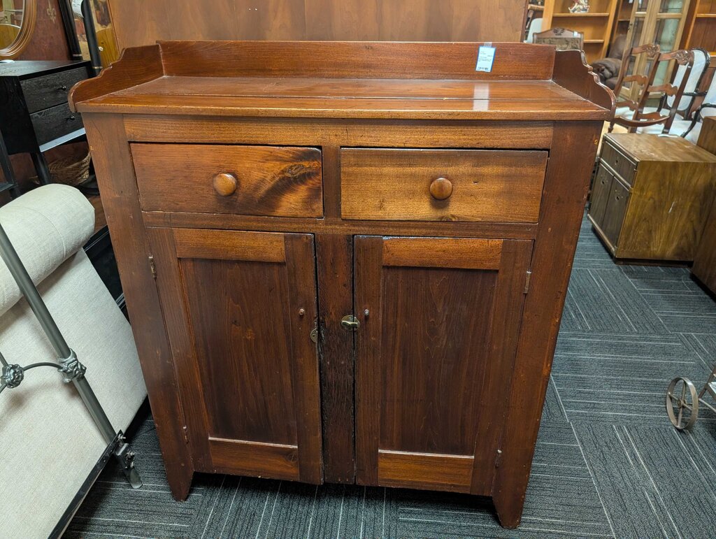 American Country Two Door Cupboard Circa 1840