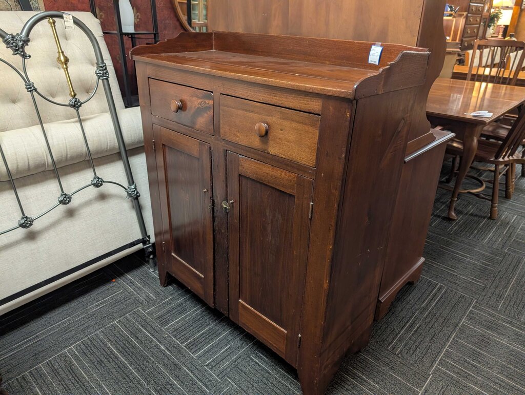 American Country Two Door Cupboard Circa 1840
