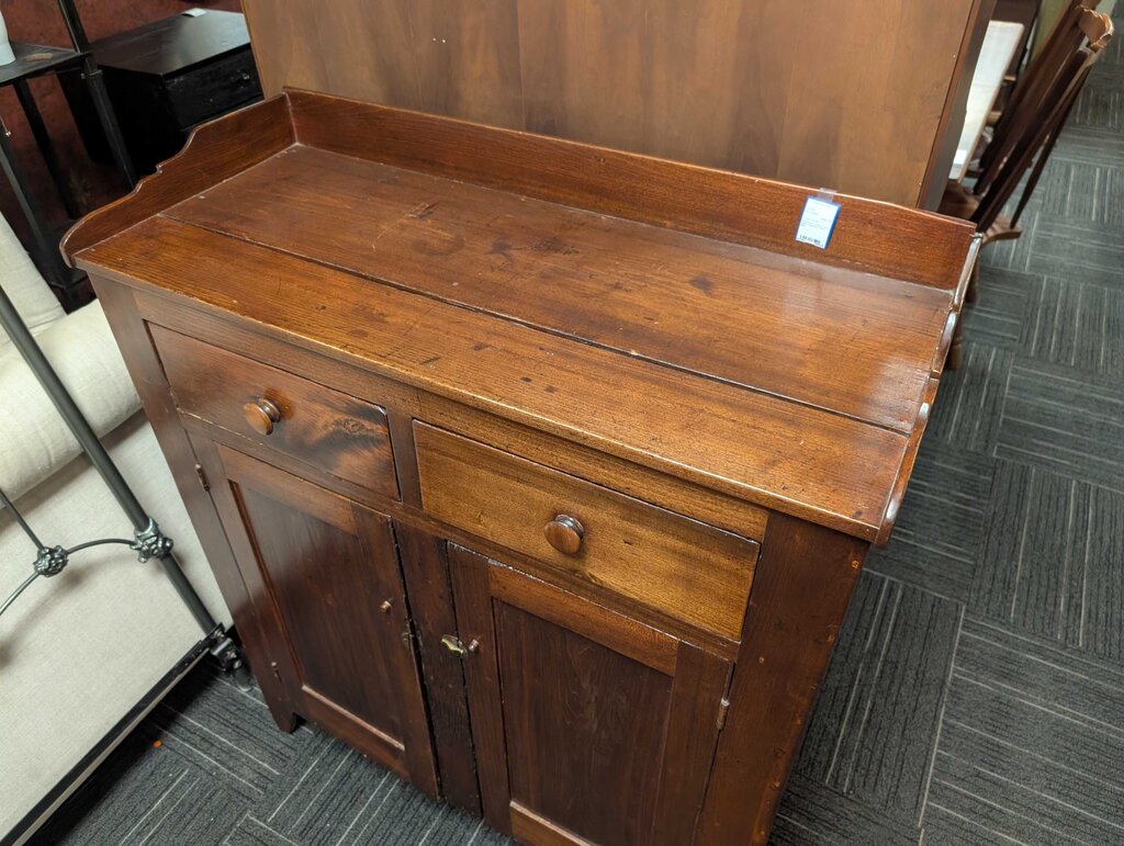 American Country Two Door Cupboard Circa 1840