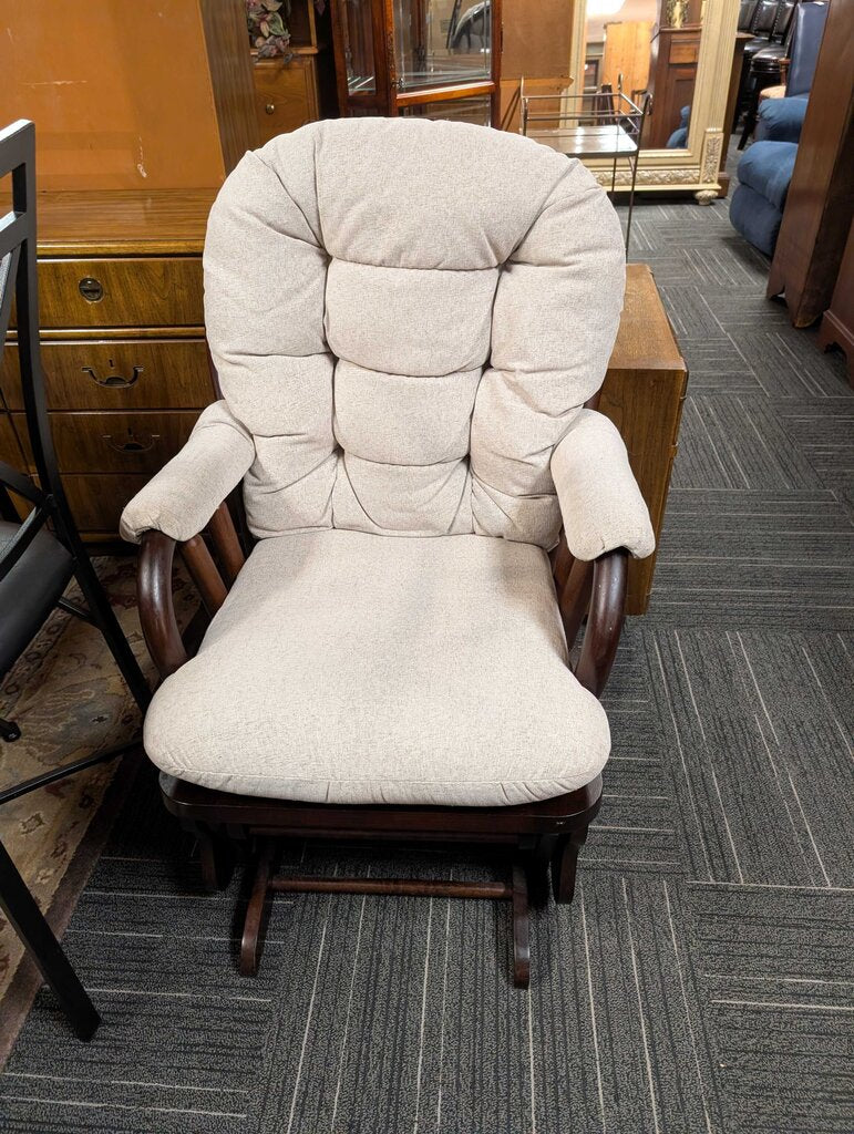 Glider Rocker With Ottoman