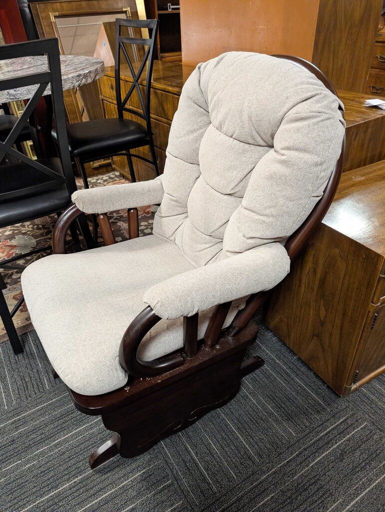 Glider Rocker With Ottoman