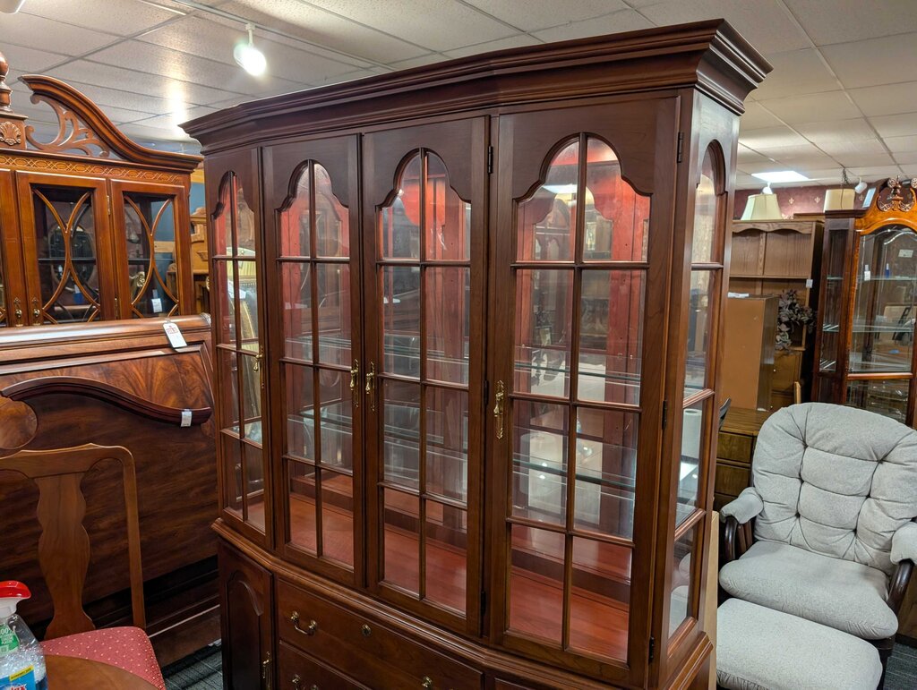 Solid Cherry Harden China Cabinet