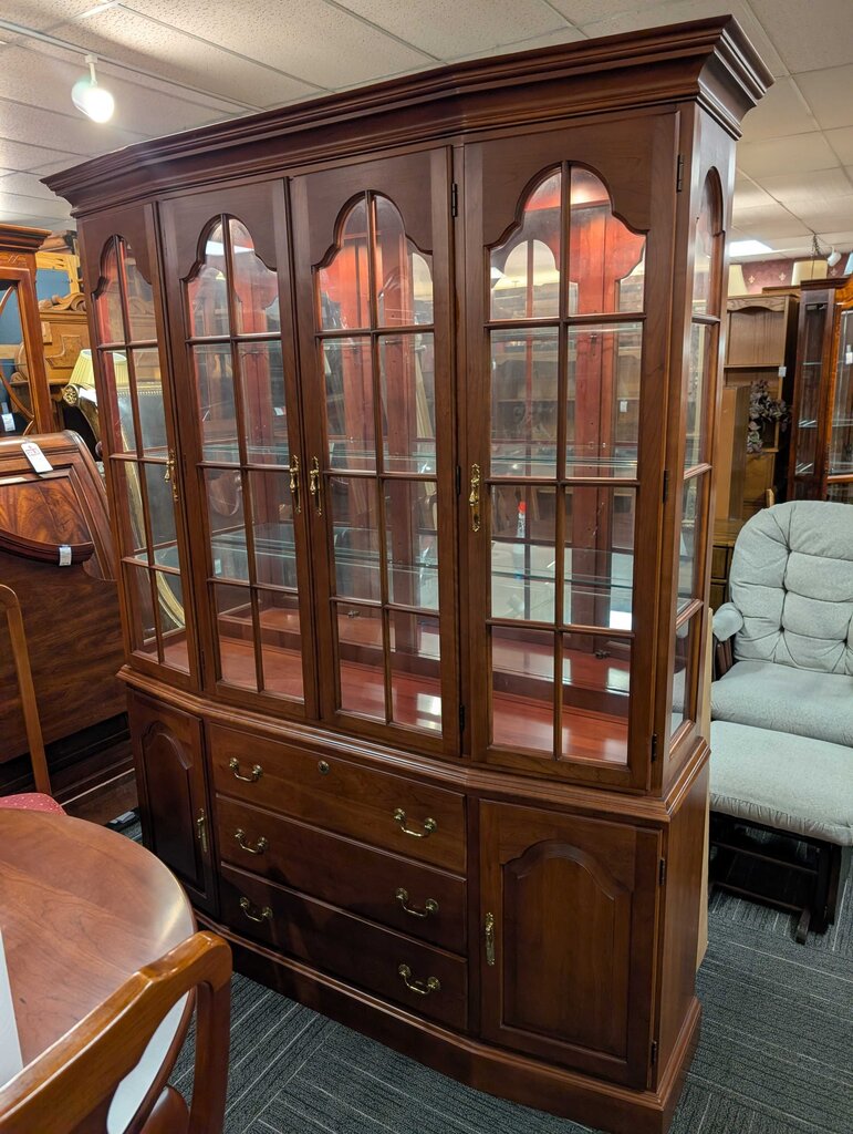Solid Cherry Harden China Cabinet