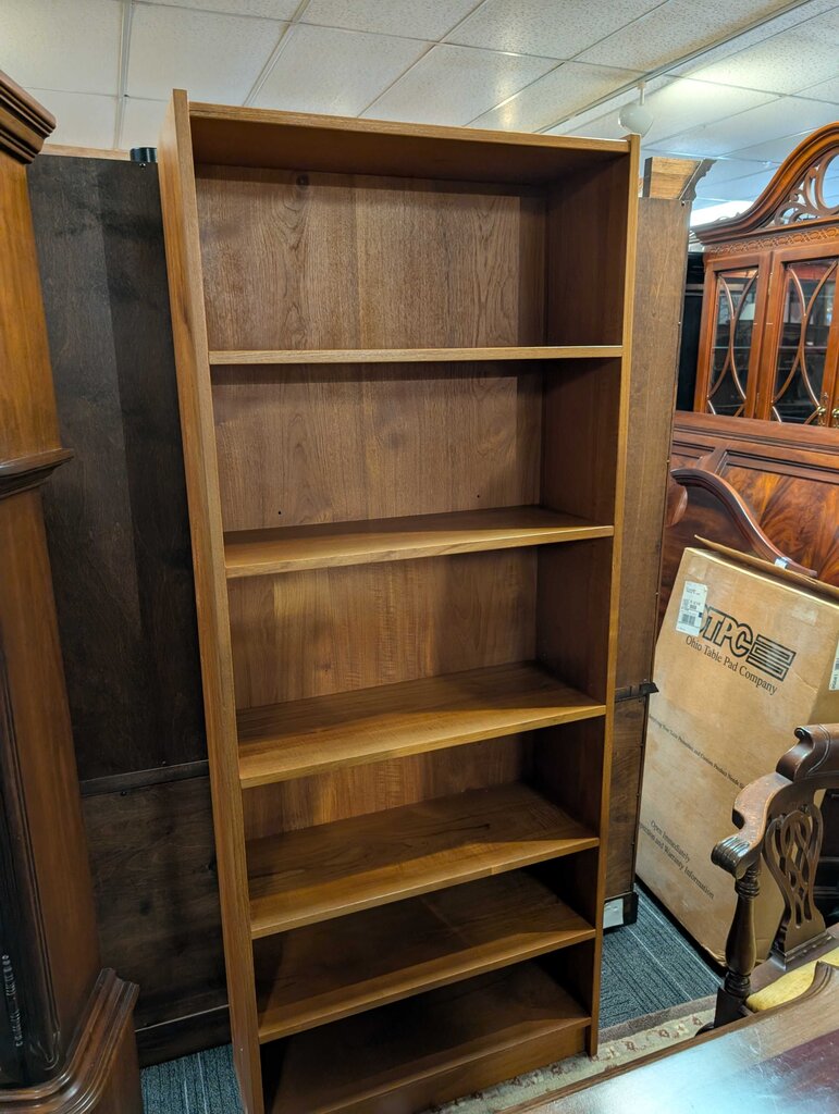 Danish Modern Teak Veneer Bookshelf