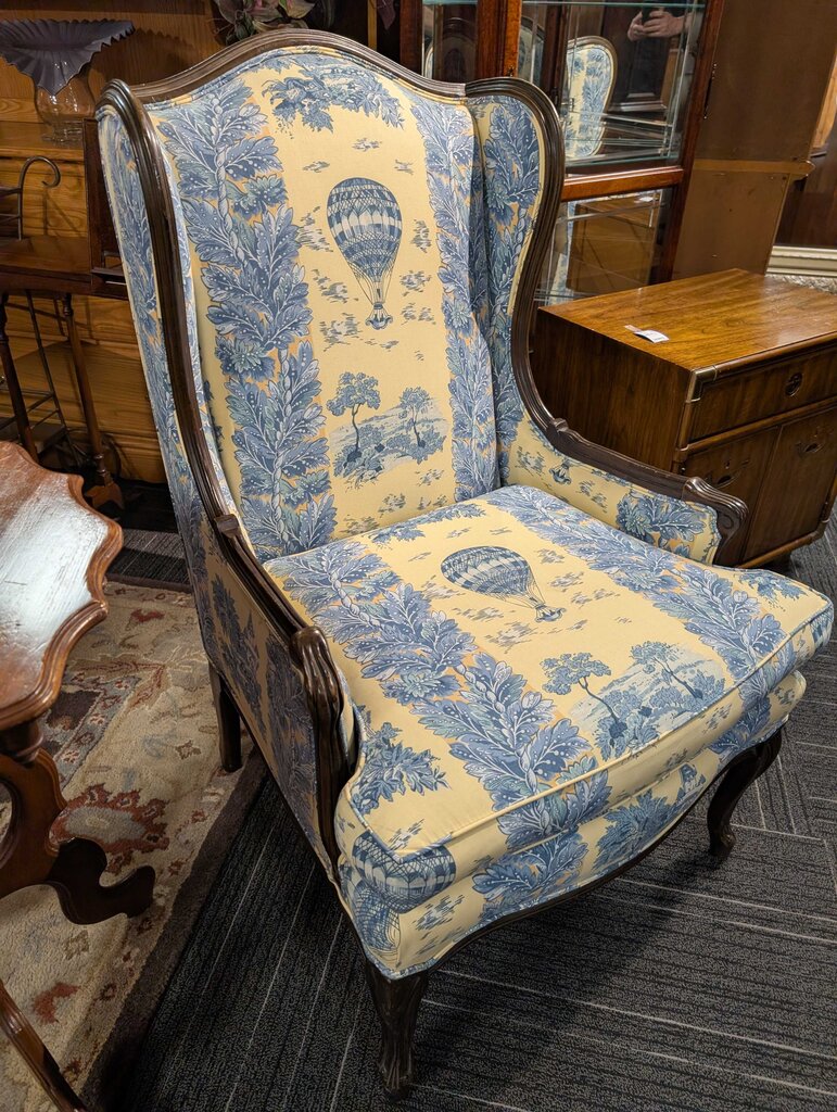 Formal French Wingback Chair