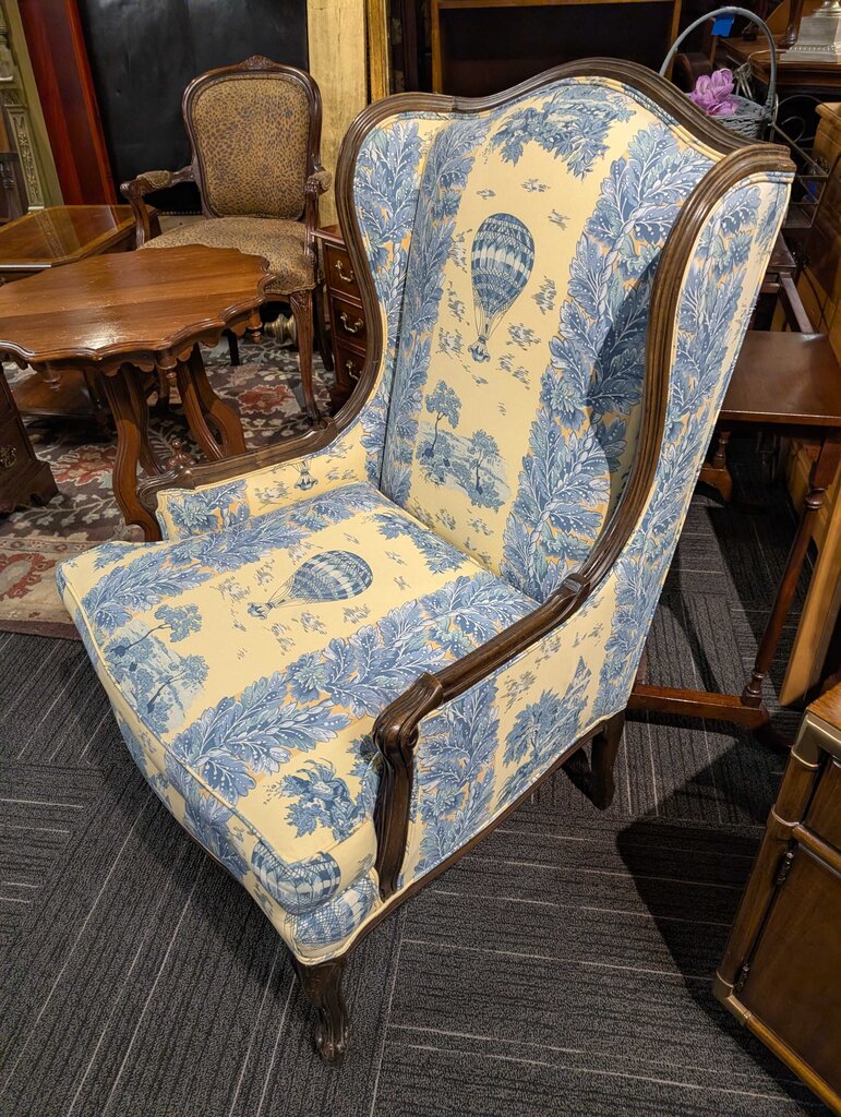 Formal French Wingback Chair