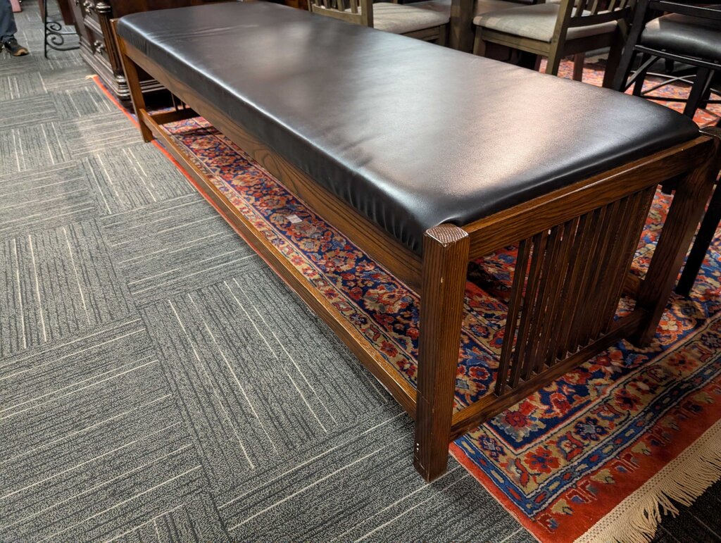 Large Mission Style Bench