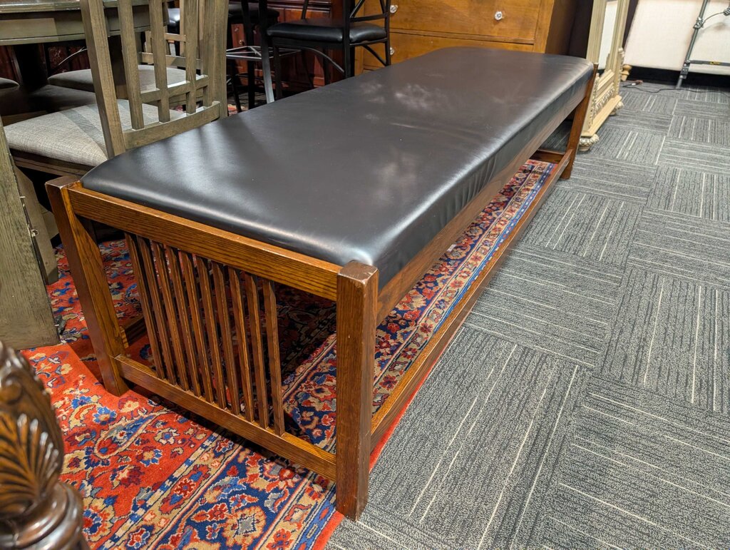 Large Mission Style Bench