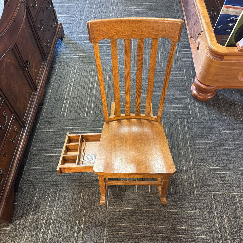 Oak Sewing Rocker Circa 1900