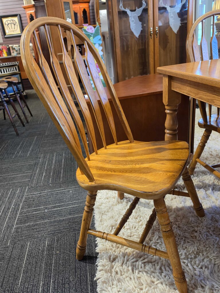 Oak Table With Six Chairs