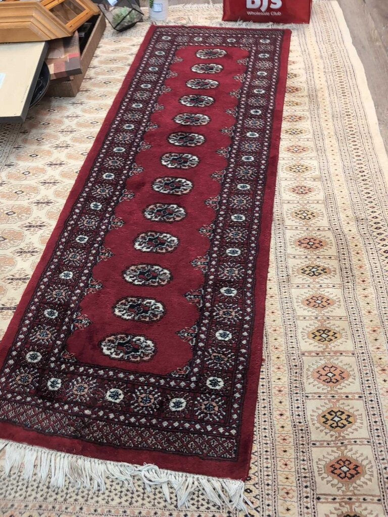 Hand Knotted Bokhara Wool Runner